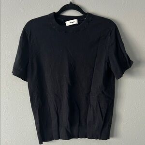 Buck Mason Black Short Sleeve Avalon Knit Classic Tee